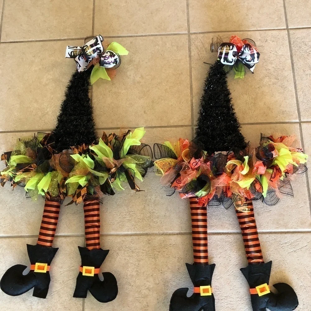 Halloween witch Door decor